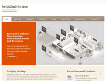 Tablet Screenshot of bridgingthegapresearch.org